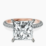 10kt Rose Gold Grace Micro pavé Eternity Lab Diamond Ring front image