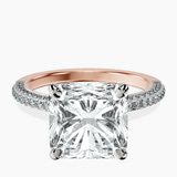 18kt Rose Gold Grace Micro pavé Eternity Lab Diamond Ring front image