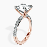 18kt Rose Gold Grace Micro pavé Eternity Lab Diamond Ring standing product image one
