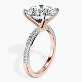 10kt Rose Gold Grace Micro pavé Eternity Lab Diamond Ring standing product image one