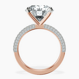 10kt Rose Gold Grace Micro pavé Eternity Lab Diamond Ring side right image one