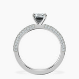 14kt White Gold Grace Micro pavé Eternity Lab Diamond Ring side right image one