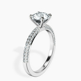 Platinum Grace Micro pavé Eternity Lab Diamond Ring standing product image one