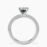 Platinum Grace Micro pavé Eternity Lab Diamond Ring side right image one