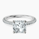 Platinum Grace Micro pavé Eternity Lab Diamond Ring front image