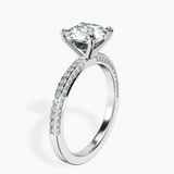 Platinum Grace Micro pavé Eternity Lab Diamond Ring standing product image one