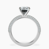 Platinum Grace Micro pavé Eternity Lab Diamond Ring side right image one