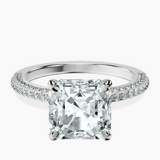 Platinum Grace Micro pavé Eternity Lab Diamond Ring front image