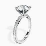 Platinum Grace Micro pavé Eternity Lab Diamond Ring standing product image one