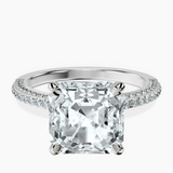 Platinum Grace Micro pavé Eternity Lab Diamond Ring front image