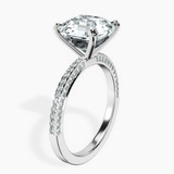 Platinum Grace Micro pavé Eternity Lab Diamond Ring standing product image one