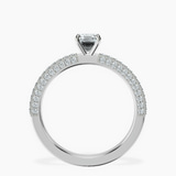 Platinum Grace Micro pavé Eternity Lab Diamond Ring side right image one