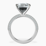 10kt White Gold Grace Micro pavé Eternity Lab Diamond Ring side right image one