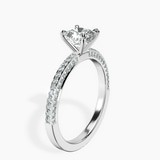 Platinum Grace Micro pavé Eternity Lab Diamond Ring standing product image one