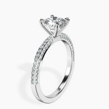 14ct White Gold Grace Micro pavé Eternity Lab Diamond Ring standing product image one