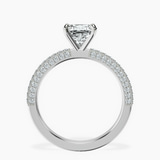 14ct White Gold Grace Micro pavé Eternity Lab Diamond Ring side right image one