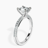 Platinum Grace Micro pavé Eternity Lab Diamond Ring standing product image one