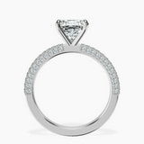 Platinum Grace Micro pavé Eternity Lab Diamond Ring side right image one