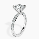 14kt White Gold Grace Micro pavé Eternity Lab Diamond Ring standing product image one