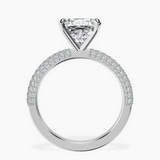 14kt White Gold Grace Micro pavé Eternity Lab Diamond Ring side right image one
