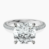 Platinum Grace Micro pavé Eternity Lab Diamond Ring front image