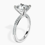 Platinum Grace Micro pavé Eternity Lab Diamond Ring standing product image one
