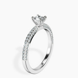Platinum Grace Micro pavé Eternity Lab Diamond Ring standing product image one