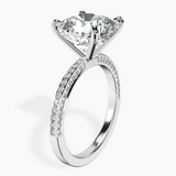 18kt White Gold Grace Micro pavé Eternity Lab Diamond Ring standing product image one
