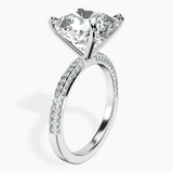 10kt White Gold Grace Micro pavé Eternity Lab Diamond Ring standing product image one
