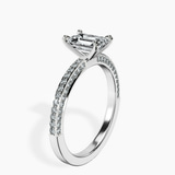18kt White Gold Grace Micro pavé Eternity Lab Diamond Ring standing product image one