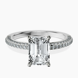 Platinum Grace Micro pavé Eternity Lab Diamond Ring front image