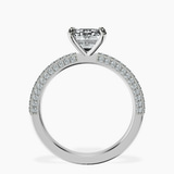 Platinum Grace Micro pavé Eternity Lab Diamond Ring side right image one