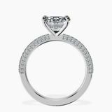 14kt White Gold Grace Micro pavé Eternity Lab Diamond Ring side right image one