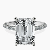 Platinum Grace Micro pavé Eternity Lab Diamond Ring front image