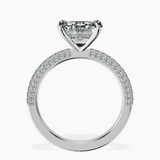 Platinum Grace Micro pavé Eternity Lab Diamond Ring side right image one