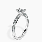 14kt White Gold Grace Micro pavé Eternity Lab Diamond Ring standing product image one