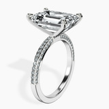 10kt White Gold Grace Micro pavé Eternity Lab Diamond Ring standing product image one
