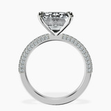 10kt White Gold Grace Micro pavé Eternity Lab Diamond Ring side right image one