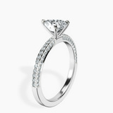 14kt White Gold Grace Micro pavé Eternity Lab Diamond Ring standing product image one