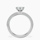 14kt White Gold Grace Micro pavé Eternity Lab Diamond Ring side right image one