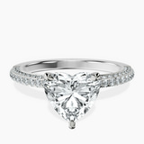 18ct White Gold Grace Micro pavé Eternity Lab Diamond Ring front image