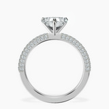 18ct White Gold Grace Micro pavé Eternity Lab Diamond Ring side right image one