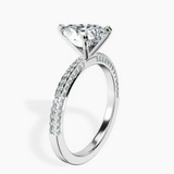 14kt White Gold Grace Micro pavé Eternity Lab Diamond Ring standing product image one