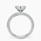 14kt White Gold Grace Micro pavé Eternity Lab Diamond Ring side right image one