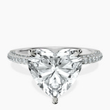 Platinum Grace Micro pavé Eternity Lab Diamond Ring front image