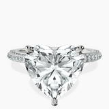18kt White Gold Grace Micro pavé Eternity Lab Diamond Ring front image