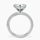 18kt White Gold Grace Micro pavé Eternity Lab Diamond Ring side right image one
