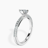 Platinum Grace Micro pavé Eternity Lab Diamond Ring standing product image one