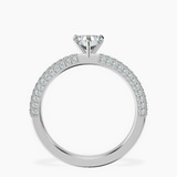 Platinum Grace Micro pavé Eternity Lab Diamond Ring side right image one