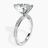 14kt White Gold Grace Micro pavé Eternity Lab Diamond Ring standing product image one